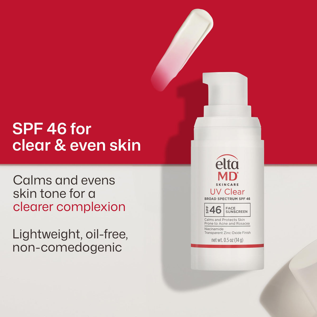 EltaMD UV Clear Face Sunscreen SPF 46 in a beach bag