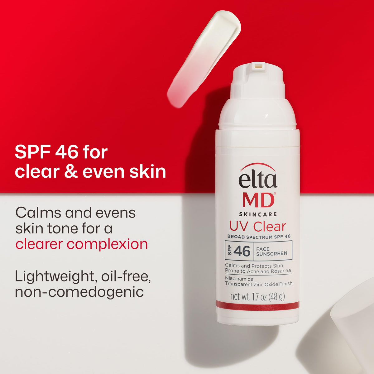 EltaMD UV Clear Face Sunscreen SPF 46 side view