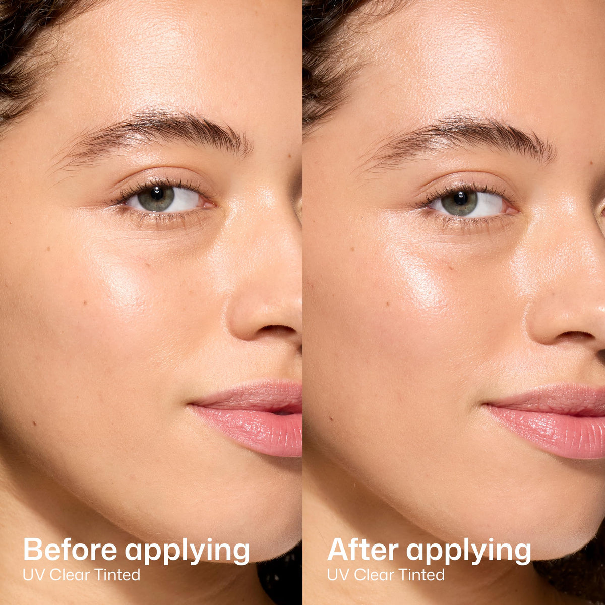 EltaMD UV Clear Tinted Face Sunscreen SPF 46 application on skin