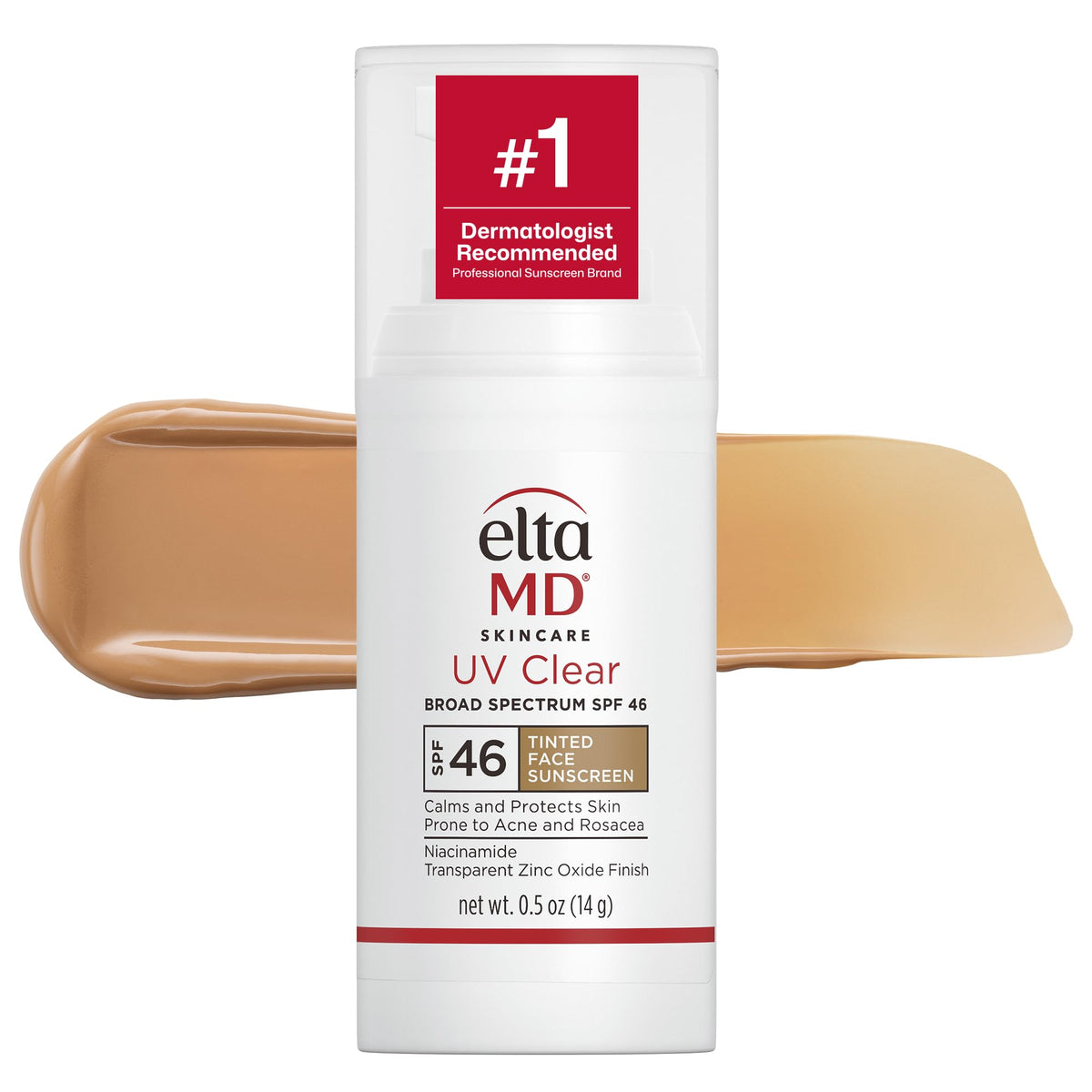 EltaMD UV Clear Tinted Face Sunscreen SPF 46 front view