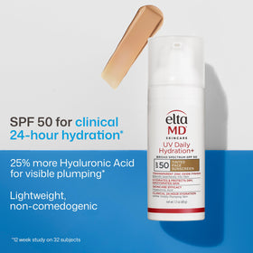 EltaMD UV Daily Hydration+ Tinted Face Sunscreen SPF 50 side view