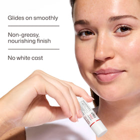 EltaMD UV Daily Peptide Lip Balm SPF 40 application on lips