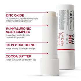 EltaMD UV Daily Peptide Lip Balm SPF 40 back view