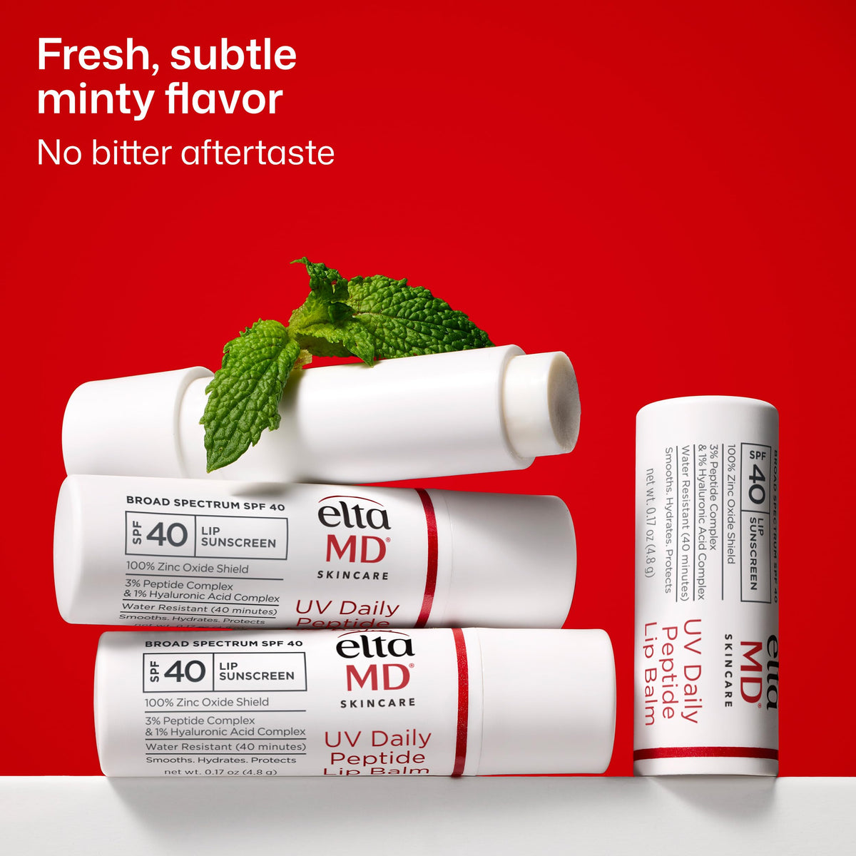 EltaMD UV Daily Peptide Lip Balm SPF 40 in hand