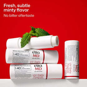 EltaMD UV Daily Peptide Lip Balm SPF 40 in hand