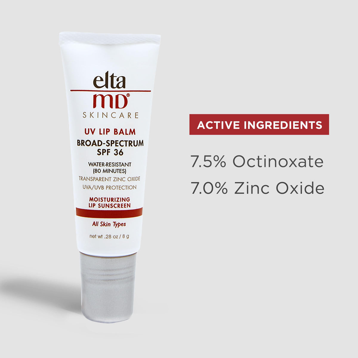 EltaMD UV Lip Balm Sunscreen application on lips