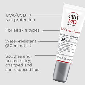 EltaMD UV Lip Balm Sunscreen SPF 36 application on lips