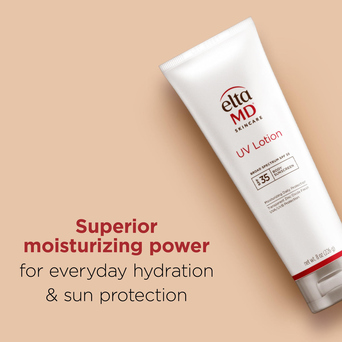 EltaMD UV Lotion back view with ingredients
