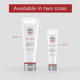 EltaMD UV Lotion on a towel by the pool