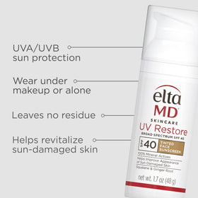 EltaMD UV Restore Tinted Sunscreen SPF 40 back view