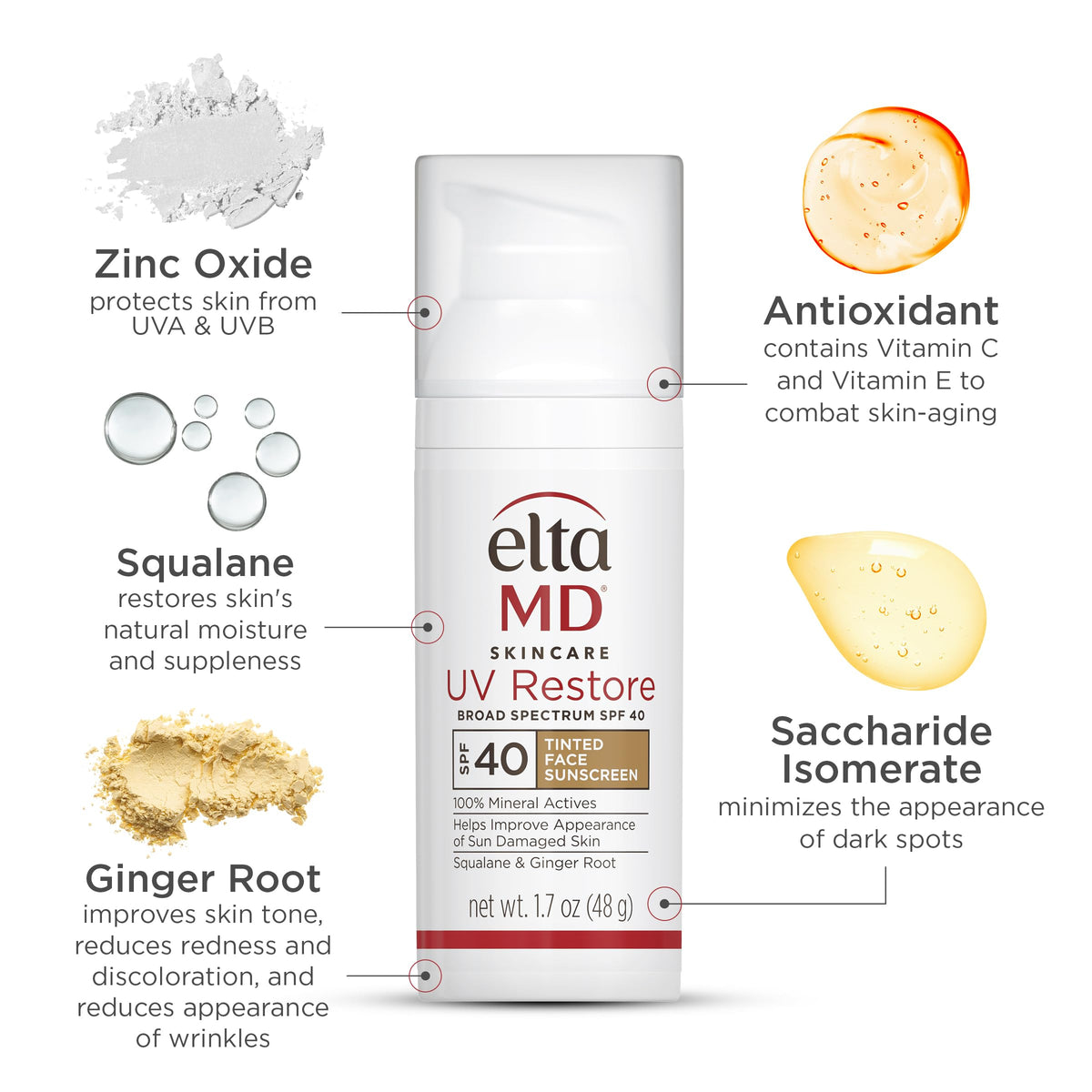 EltaMD UV Restore Tinted Sunscreen SPF 40 packaging