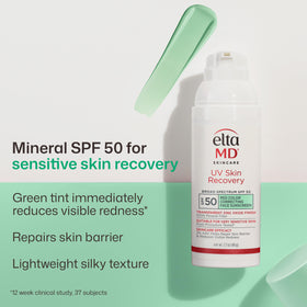EltaMD UV Skin Recovery Green Tinted Sunscreen back view
