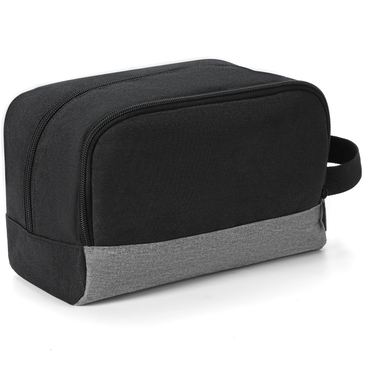 Elviros Hanging Toiletry Bag dark grey front view