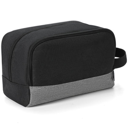 Elviros Hanging Toiletry Bag dark grey front view