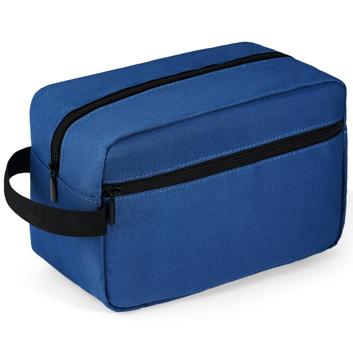 Elviros Hanging Toiletry Bag front view in navy blue