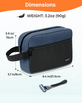Elviros Hanging Toiletry Bag opened showing compartments