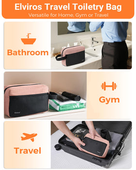 Elviros Hanging Toiletry Bag packaging display