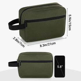 Elviros Hanging Toiletry Bag packed with travel essentials