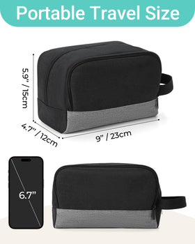 Elviros Hanging Toiletry Bag showing reinforced hanging loop