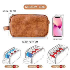 Elviros Toiletry Bag for Men displayed with travel essentials