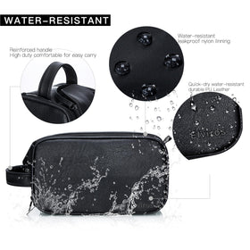 Elviros Toiletry Bag interior with multiple pockets for organization