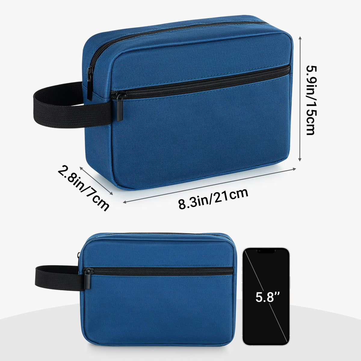 Elviros Toiletry Bag lightweight fabric close-up