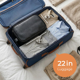 Elviros Toiletry Bag with premium zipper detail