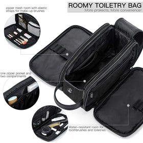 Elviros Toiletry Bag with waterproof pouch