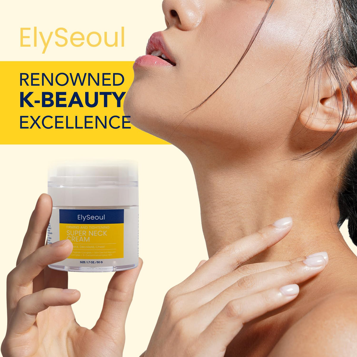 ElySeoul Neck Cream 50g packaging with product details