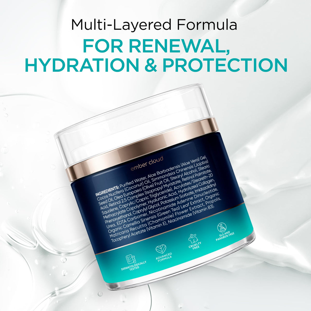 Ember Cloud Collagen NAD+ Cream 1.7 oz packaging