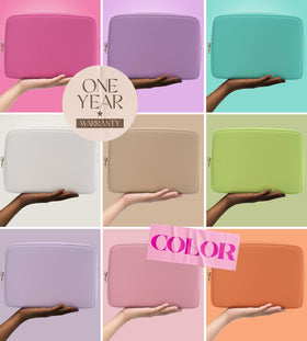 Embla Large Makeup Bag Lavender packaging