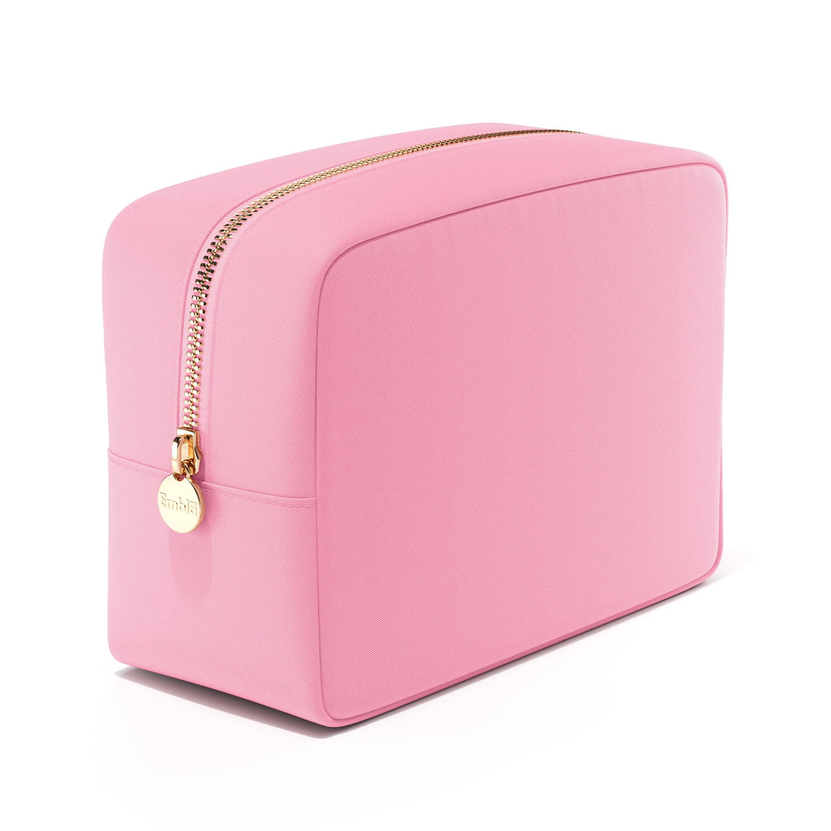 Embla Large Makeup Bag light pink front view