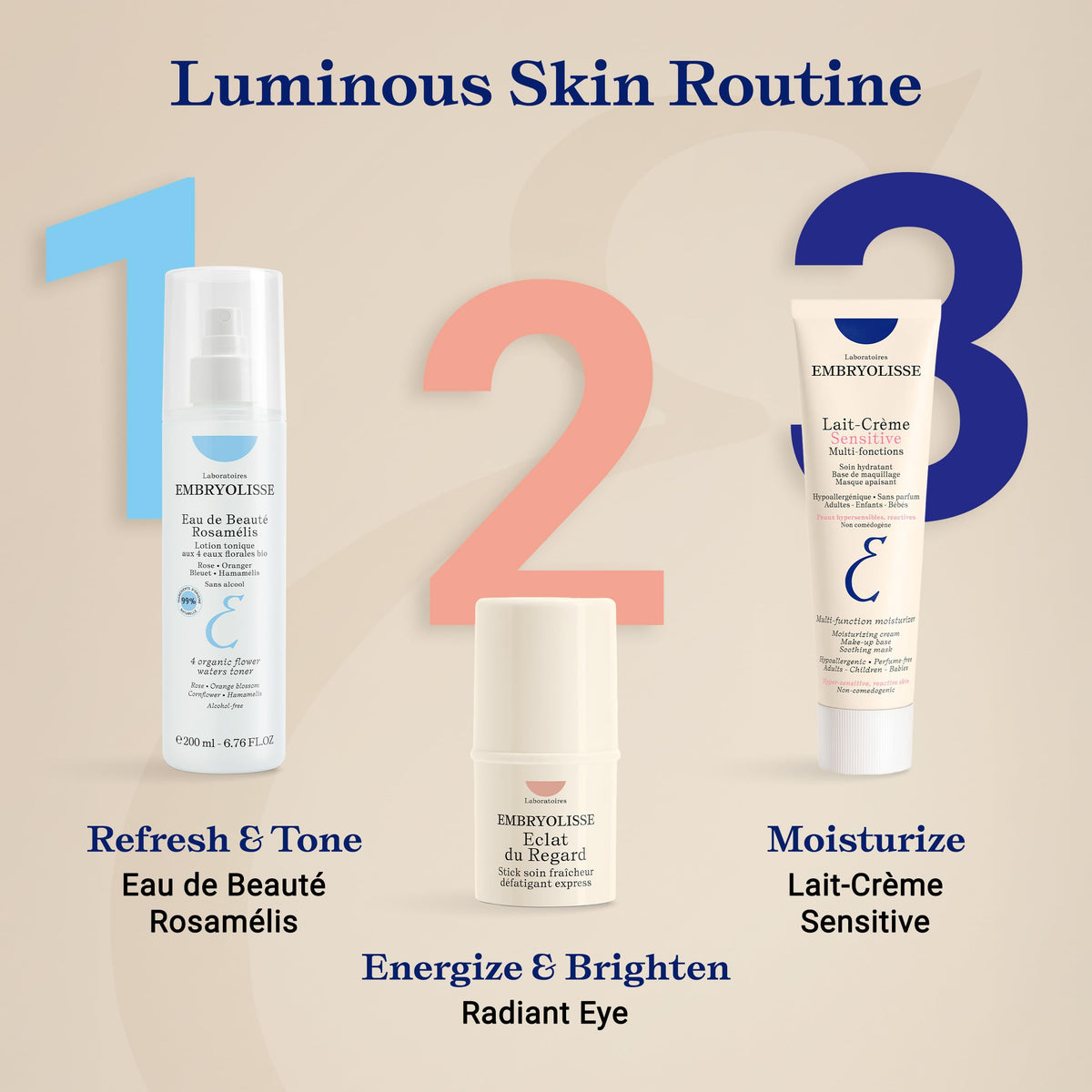Embryolisse Lait-Crème Concentré on a bathroom counter