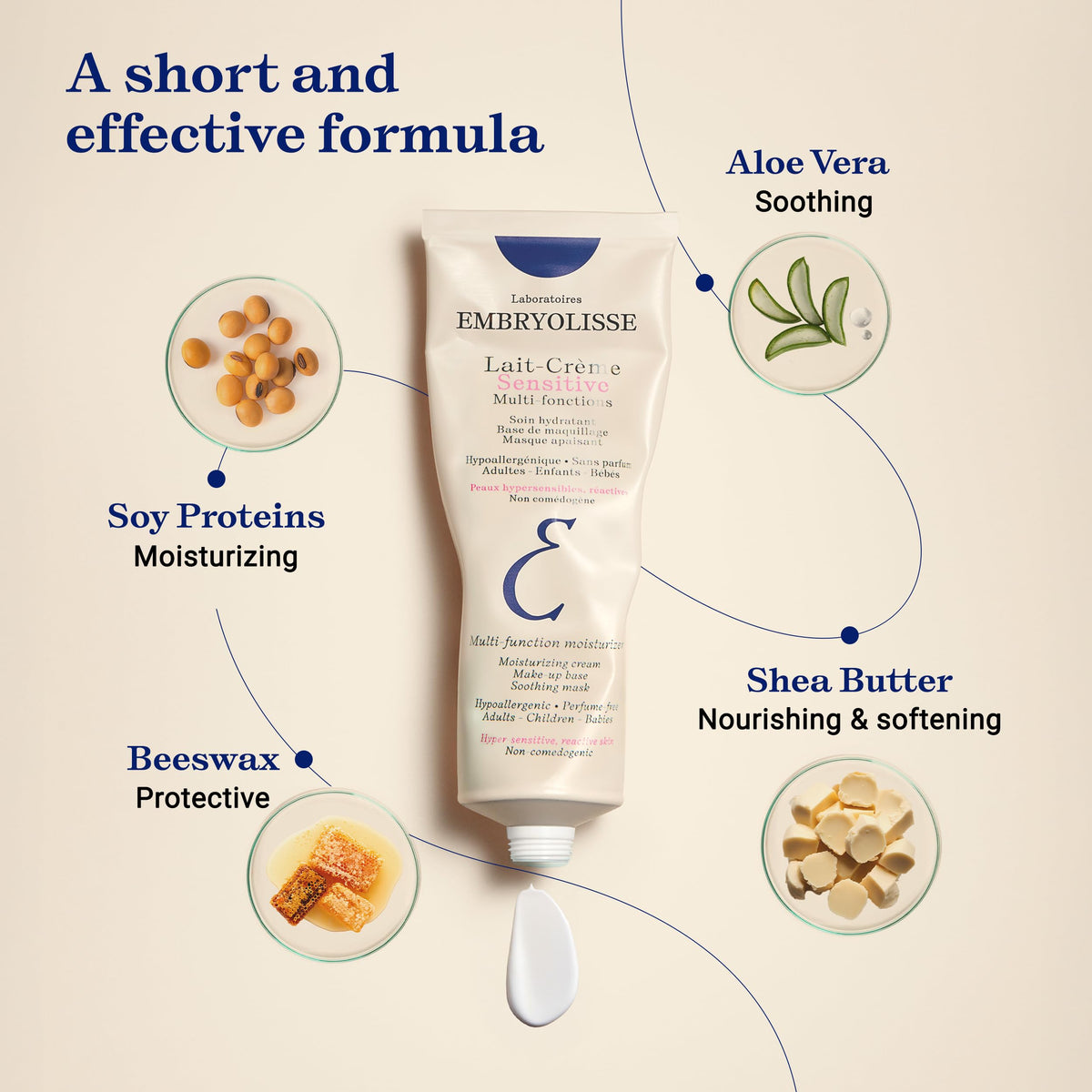 Embryolisse Lait-Crème Concentré with natural ingredients like aloe vera
