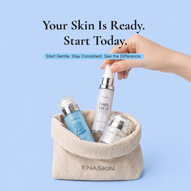EnaSkin Dark Spot Corrector Serum close-up of bottle