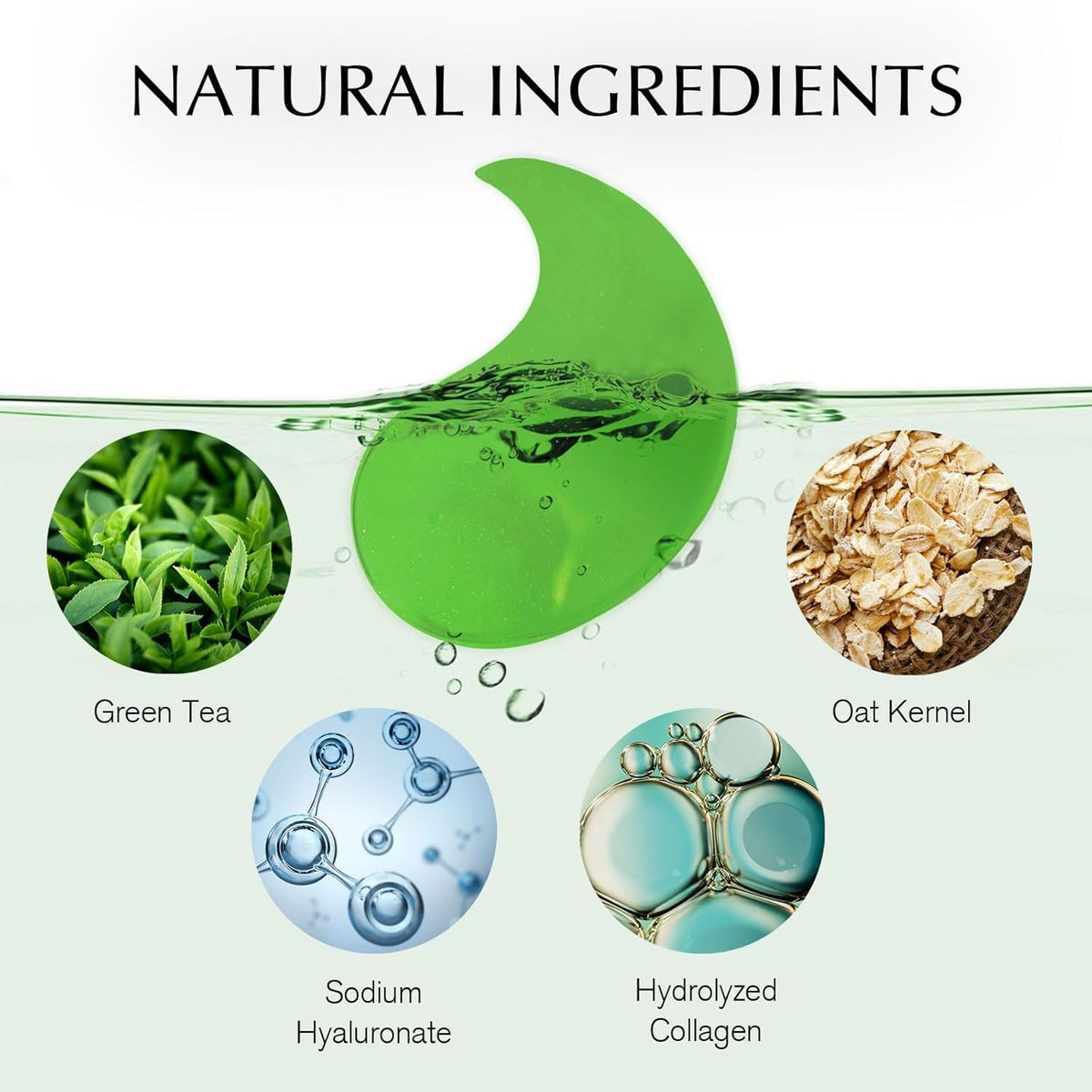 Enaskin Naturals Green Tea Under Eye Patches on a skincare table