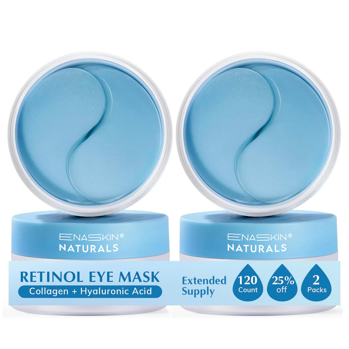 Enaskin Naturals Under Eye Patches front view packaging