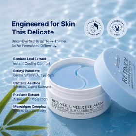 Enaskin Naturals Under Eye Patches with ingredients displayed