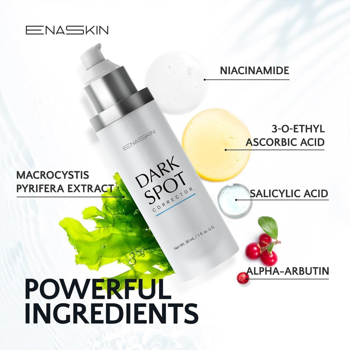 EnaSkin serum and soap bars in a skincare routine