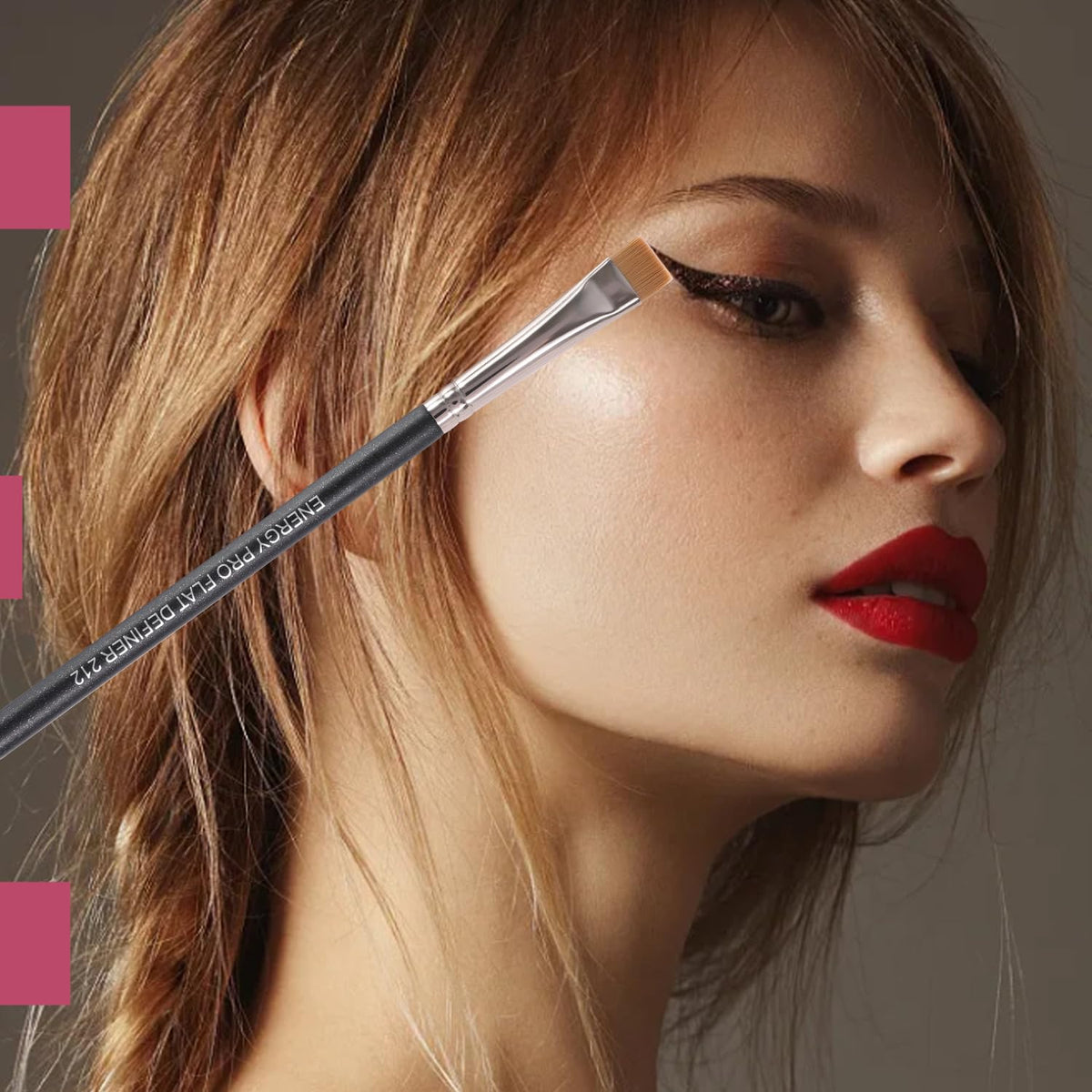 ENERGY Flat Definer Brush 212 packaging and product details