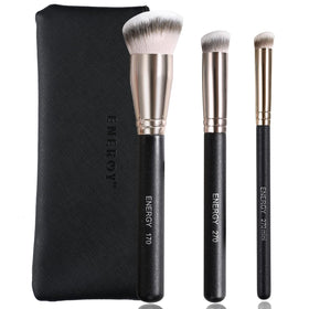 ENERGY Makeup Brush Set 3pcs with travel case