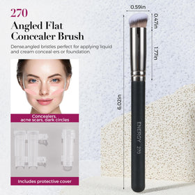 ENERGY Makeup Brush Set in PU cosmetic pouch