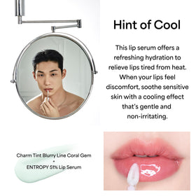 ENTROPY MAKE UP Glossy Lip Tint in hand
