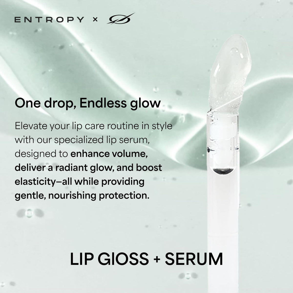 ENTROPY MAKE UP Glossy Lip Tint with keyring attachment