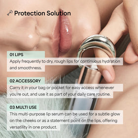 ENTROPY MAKE UP Glossy Lip Tint with other beauty products