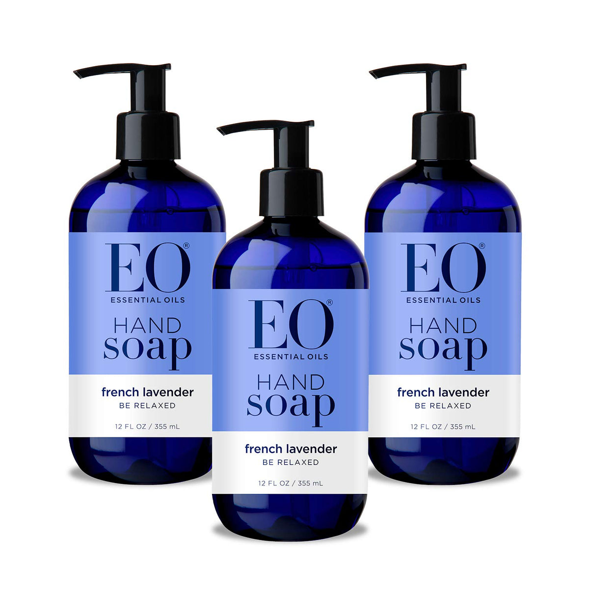 EO French Lavender Hand Soap 12 oz bottle front view