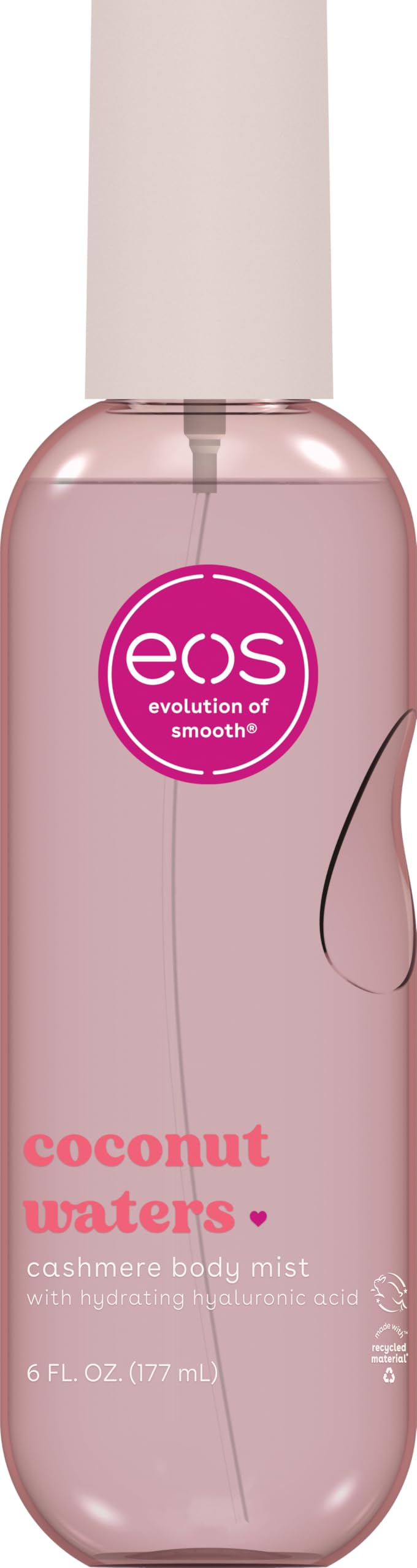 eos Cashmere Body Mist Coconut Waters 6 fl oz front view