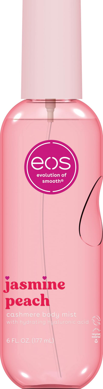 eos Cashmere Body Mist Jasmine Peach 6 fl oz front view
