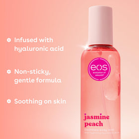 eos Cashmere Body Mist Jasmine Peach bottle side view