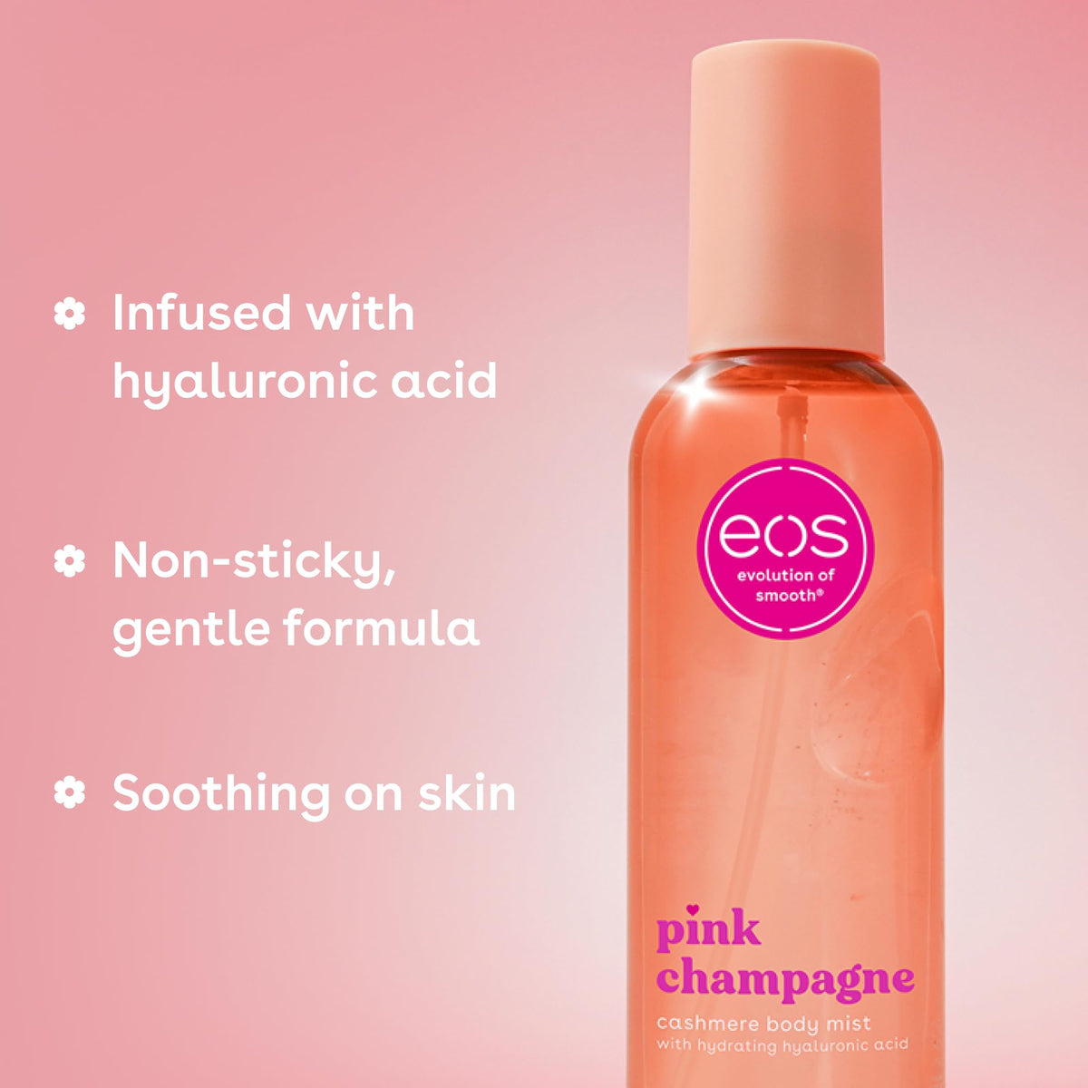 eos Cashmere Body Mist Pink Champagne lifestyle scene